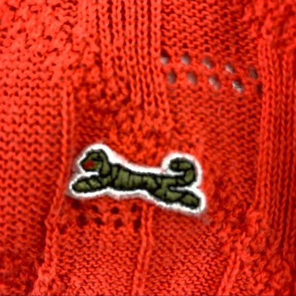 Le  Tigre Orange Lightweight 3/4 Sleeve Sweater - Picture 3 of 10